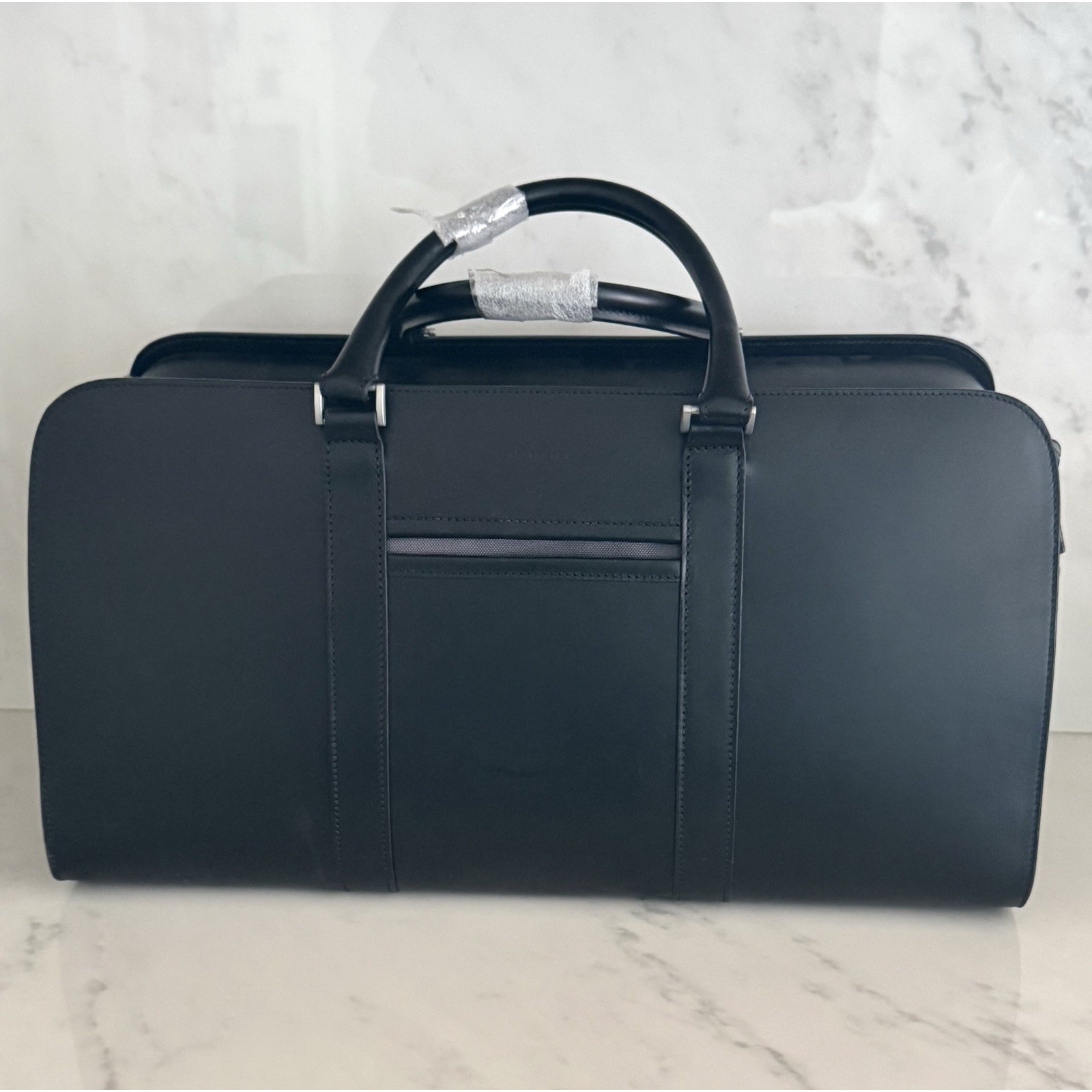 Original Carl Friedrik Weekender Leather Bag Made In Italy Black — image 2 of 8